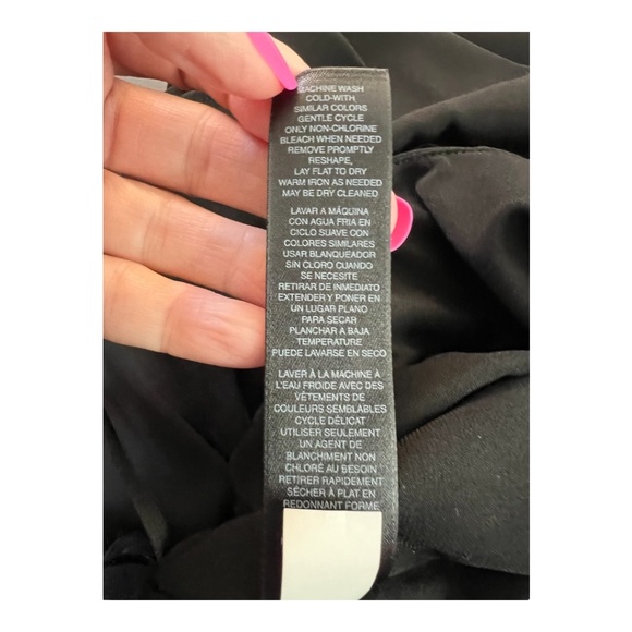 π€ EUC WHITE HOUSE BLACK MARKET Black Tunic Wide Leg Jumpsuit | Womenβs Sz 2 - Picture 13 of 14